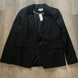 NWT Ann Taylor LOFT Black Fitted Blazer Size 2